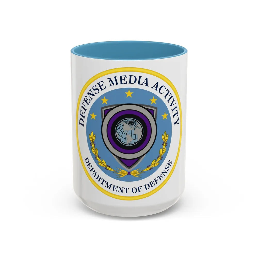 Defense Media Activity (U.S. Army) Accent Coffee Mug-15oz-Light Blue-Go Mug Yourself