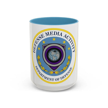 Defense Media Activity (U.S. Army) Accent Coffee Mug-15oz-Light Blue-Go Mug Yourself