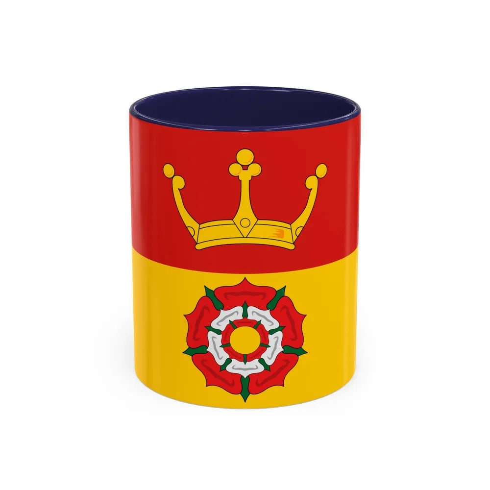 Flag of Hampshire UK - Accent Coffee Mug-11oz-Navy-Go Mug Yourself