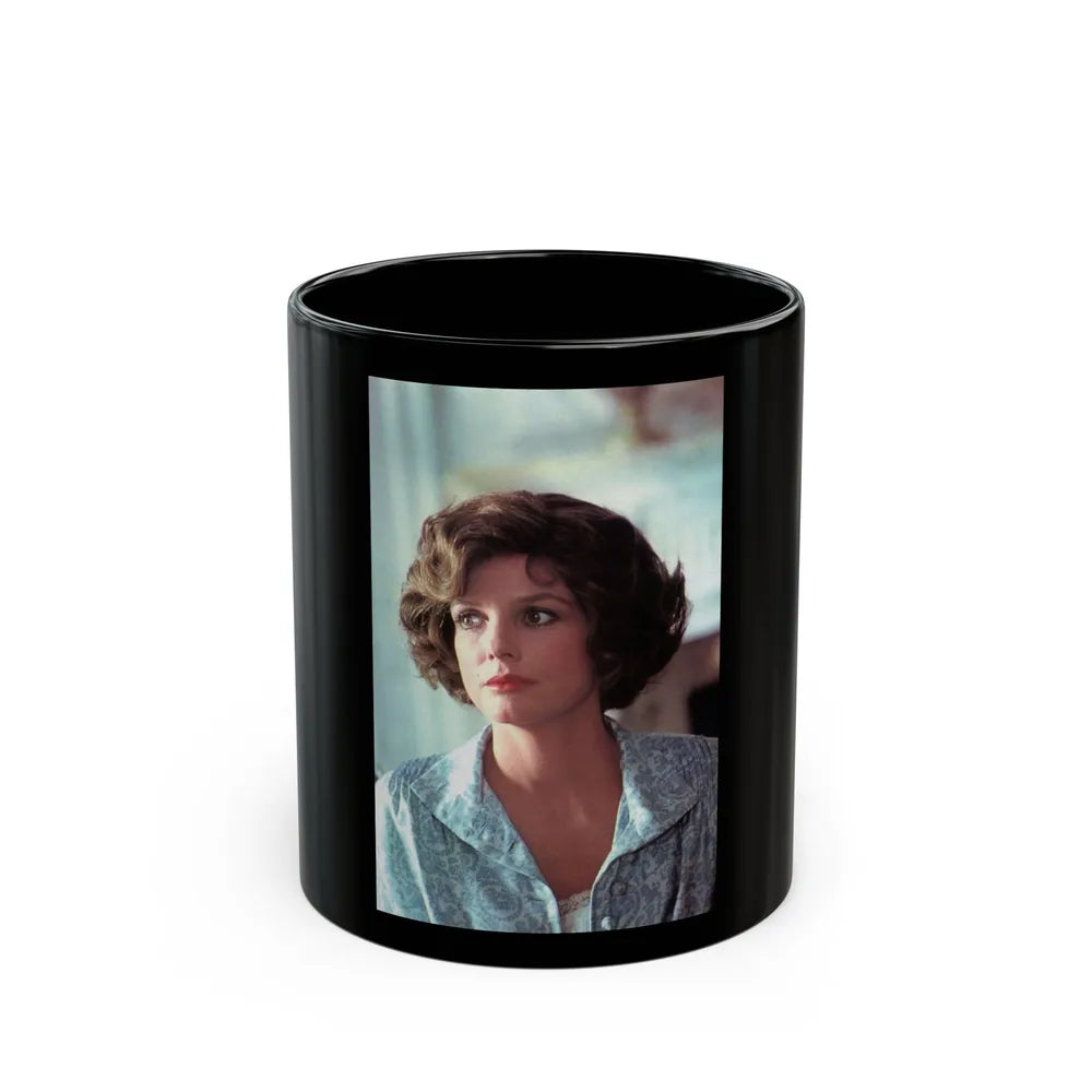 Katharine Ross #115 (Vintage Female Icon) Black Coffee Mug-11oz-Go Mug Yourself