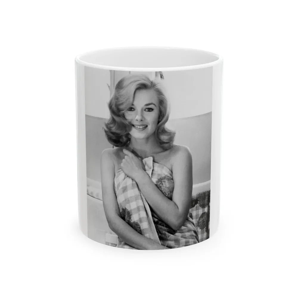 Leslie Parrish #253 (Vintage Female Icon) White Coffee Mug-11oz-Go Mug Yourself