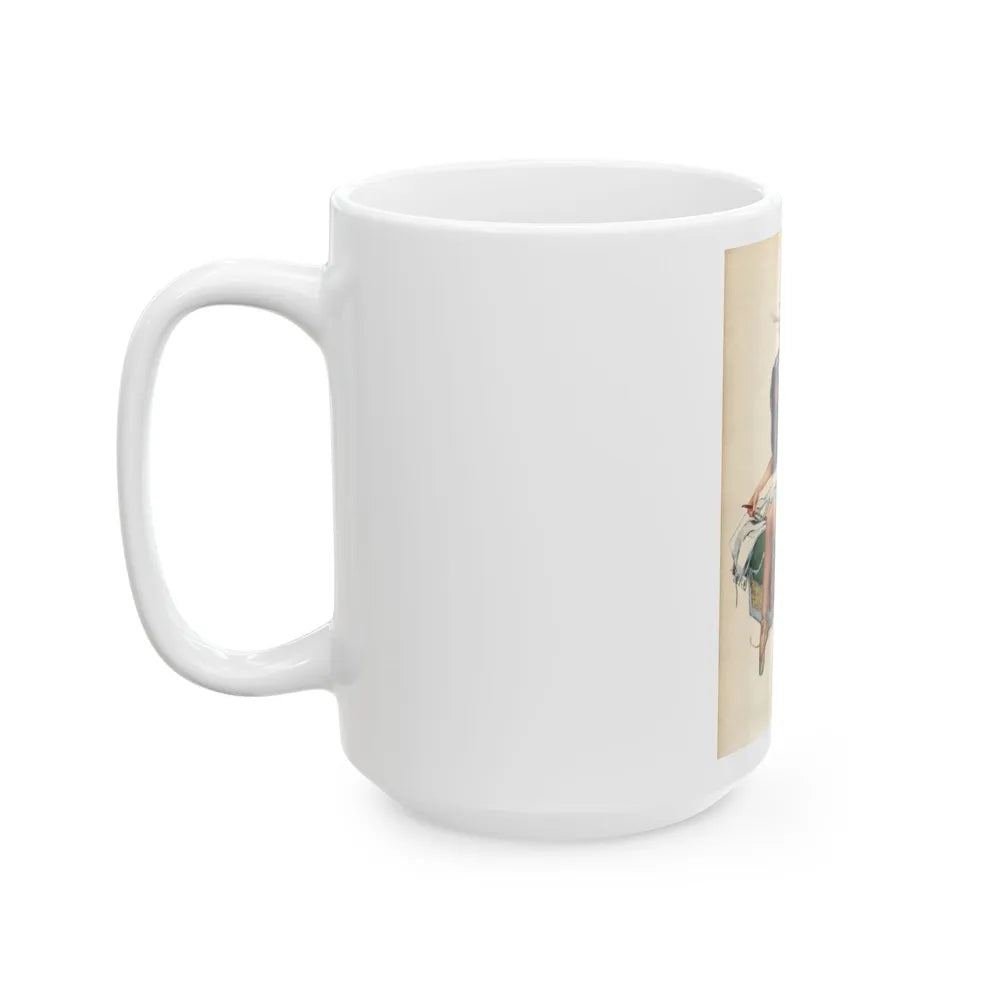 Esquire P26 Dec - White Coffee Mug-Go Mug Yourself