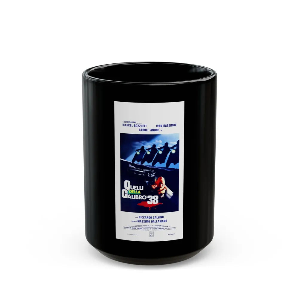 COLT 38 SPECIAL SQUAD (2) 1976 Movie Poster - Black Coffee Mug-15oz-Go Mug Yourself