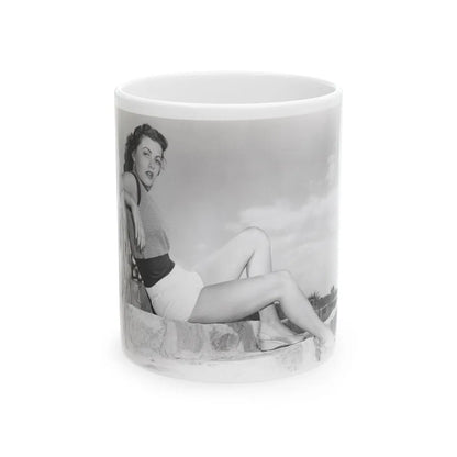 Faith Domergue #119 (Vintage Female Icon) White Coffee Mug-11oz-Go Mug Yourself