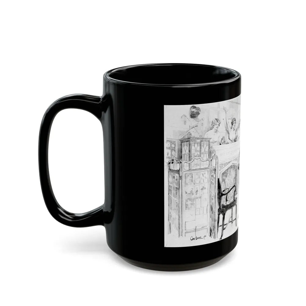 Hall of Beauties - Black Coffee Mug-Go Mug Yourself