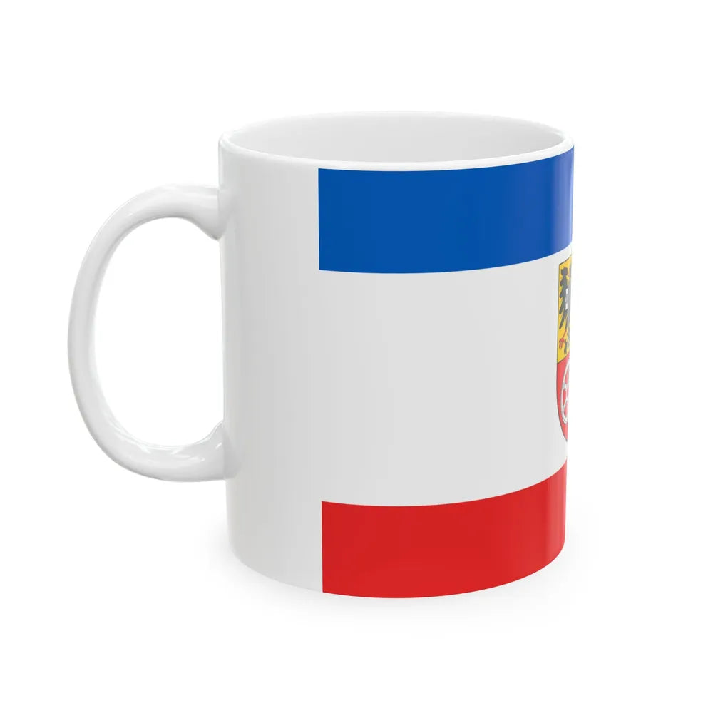 Flag of Unstrut Hainich Kreis Germany - White Coffee Mug-Go Mug Yourself