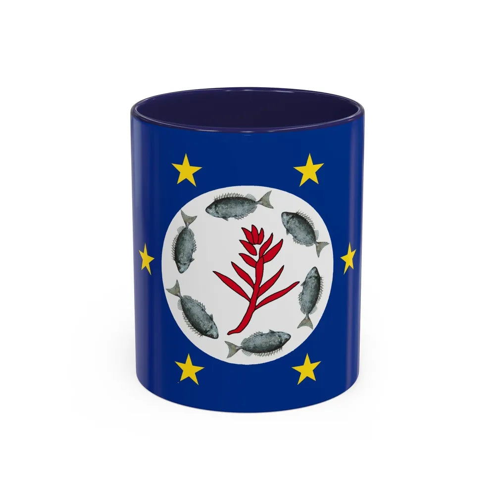 Flag of Airai Palau - Accent Coffee Mug-11oz-Navy-Go Mug Yourself