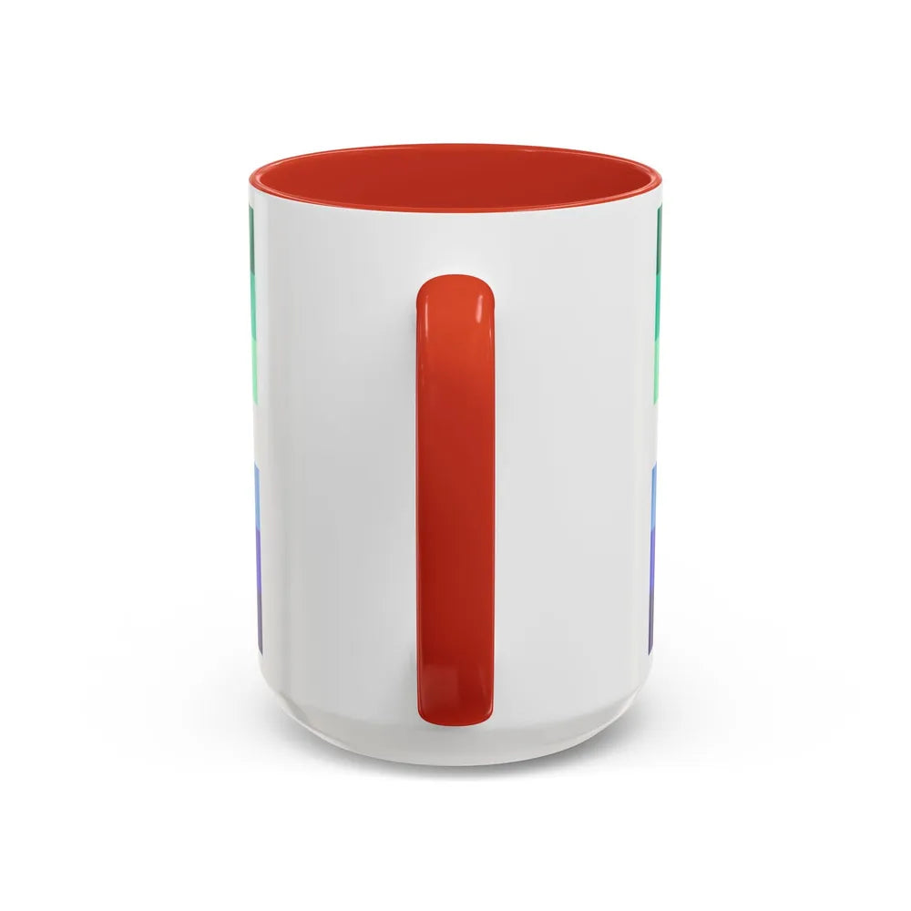 Gay Men Pride Flag - Accent Coffee Mug-Go Mug Yourself