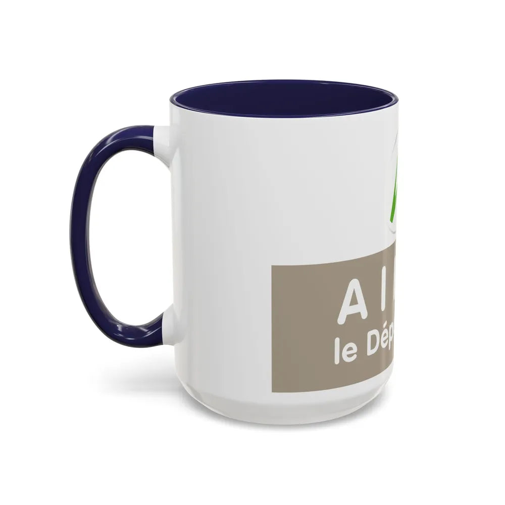 Flag of Allier France - Accent Coffee Mug-Go Mug Yourself