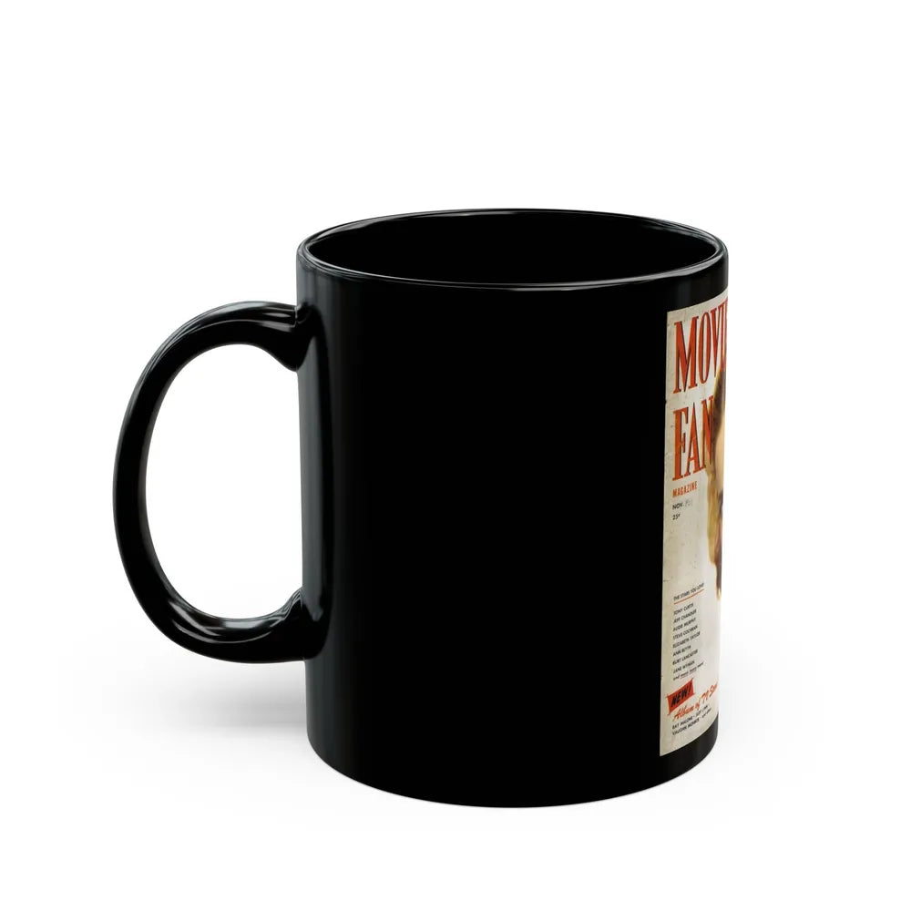 Jeanne Crain #193 - Mag. Cover (Vintage Female Icon) Black Coffee Mug-Go Mug Yourself