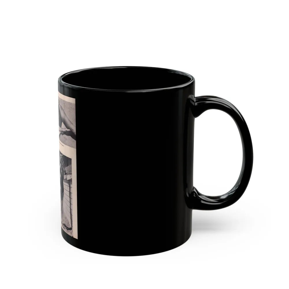 Eve Meyer #25 (Vintage Female Icon) Black Coffee Mug-Go Mug Yourself