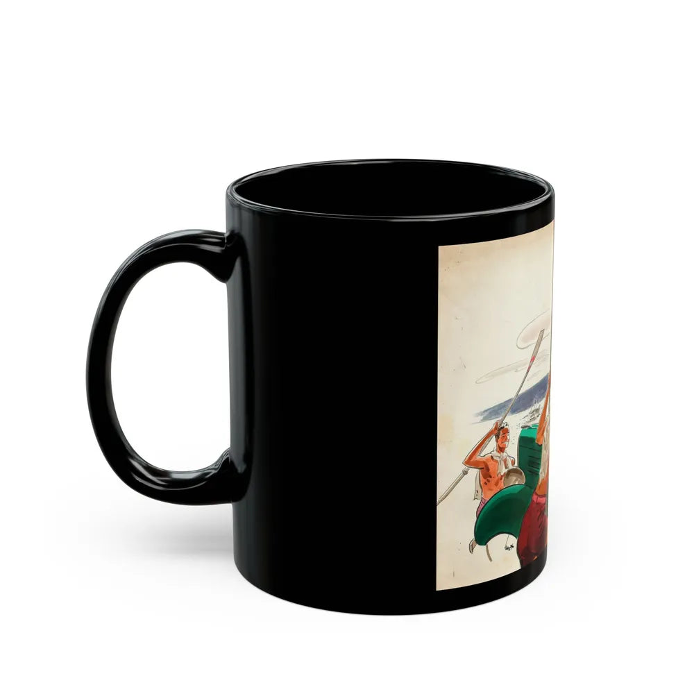 French Without a Struggle, Collier's National Weekly illustration - Black Coffee Mug-Go Mug Yourself