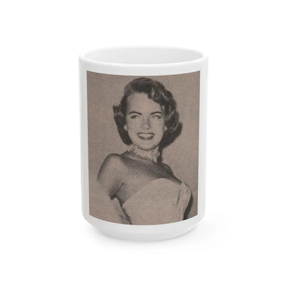 Terry Moore #520 - 2x3 Magazine Photo Page Clipping (Vintage Female Icon) White Coffee Mug-15oz-Go Mug Yourself