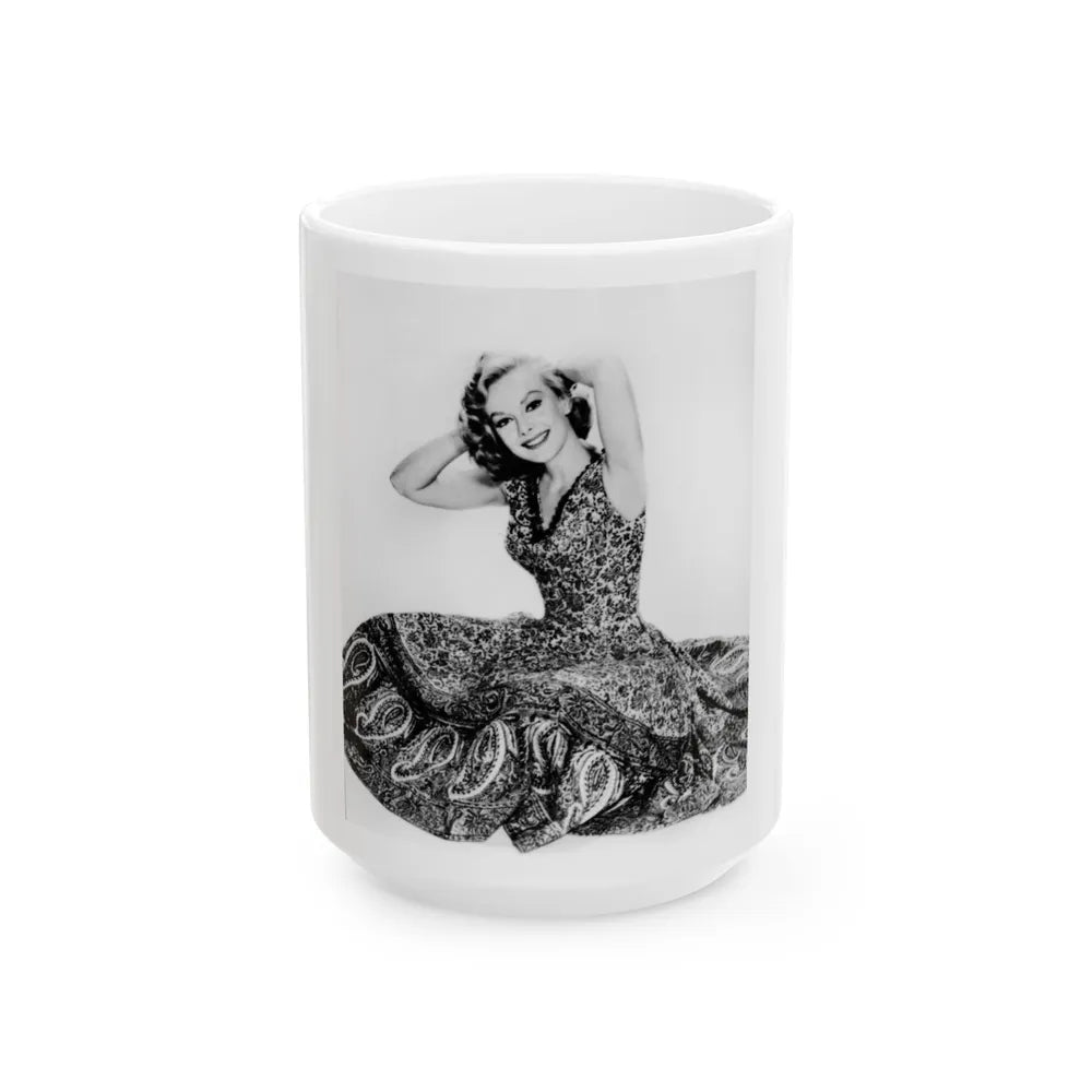 Leslie Parrish #198 (Vintage Female Icon) White Coffee Mug-15oz-Go Mug Yourself