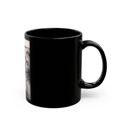 Julie Newmar #292 (Vintage Female Icon) Black Coffee Mug-Go Mug Yourself