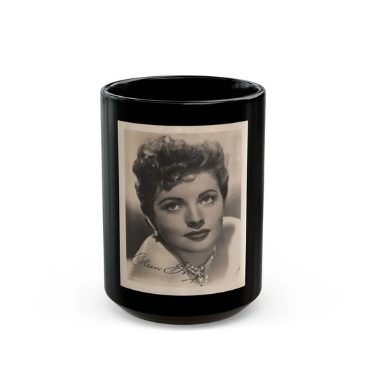 Coleen Gray #118 (Vintage Female Icon) Black Coffee Mug-15oz-Go Mug Yourself