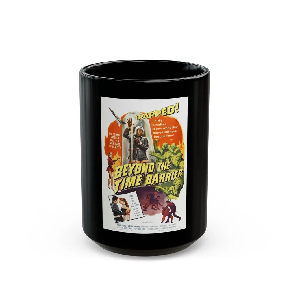 BEYOND THE TIME BARRIER 1960 Movie Poster - Black Coffee Mug-15oz-Go Mug Yourself