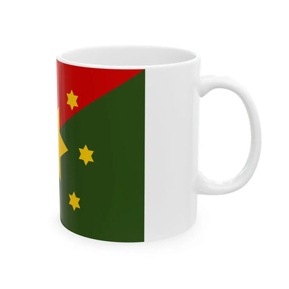 Flag of Eastern Highlands Papa New Guinea - White Coffee Mug-Go Mug Yourself