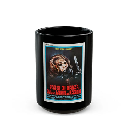 DEATH CARRIES A CANE (ITALIAN) 1973 Movie Poster - Black Coffee Mug-15oz-Go Mug Yourself