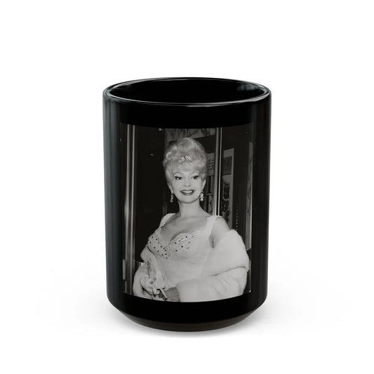 Greta Thyssen #98 (Vintage Female Icon) Black Coffee Mug-15oz-Go Mug Yourself