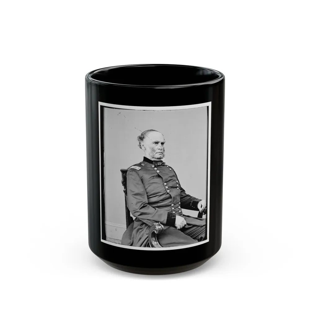 Portrait Of Maj. Gen. Samuel R. Curtis, Officer Of The Federal Army (U.S. Civil War) Black Coffee Mug-15oz-Go Mug Yourself