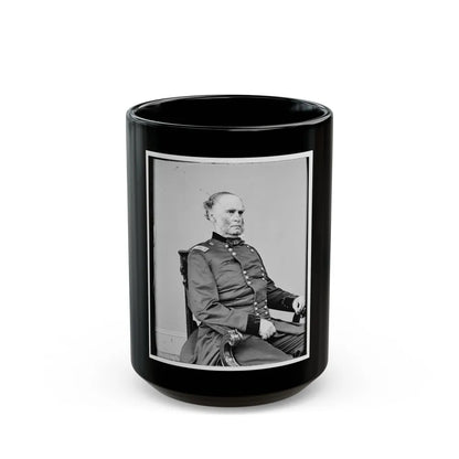 Portrait Of Maj. Gen. Samuel R. Curtis, Officer Of The Federal Army (U.S. Civil War) Black Coffee Mug-15oz-Go Mug Yourself