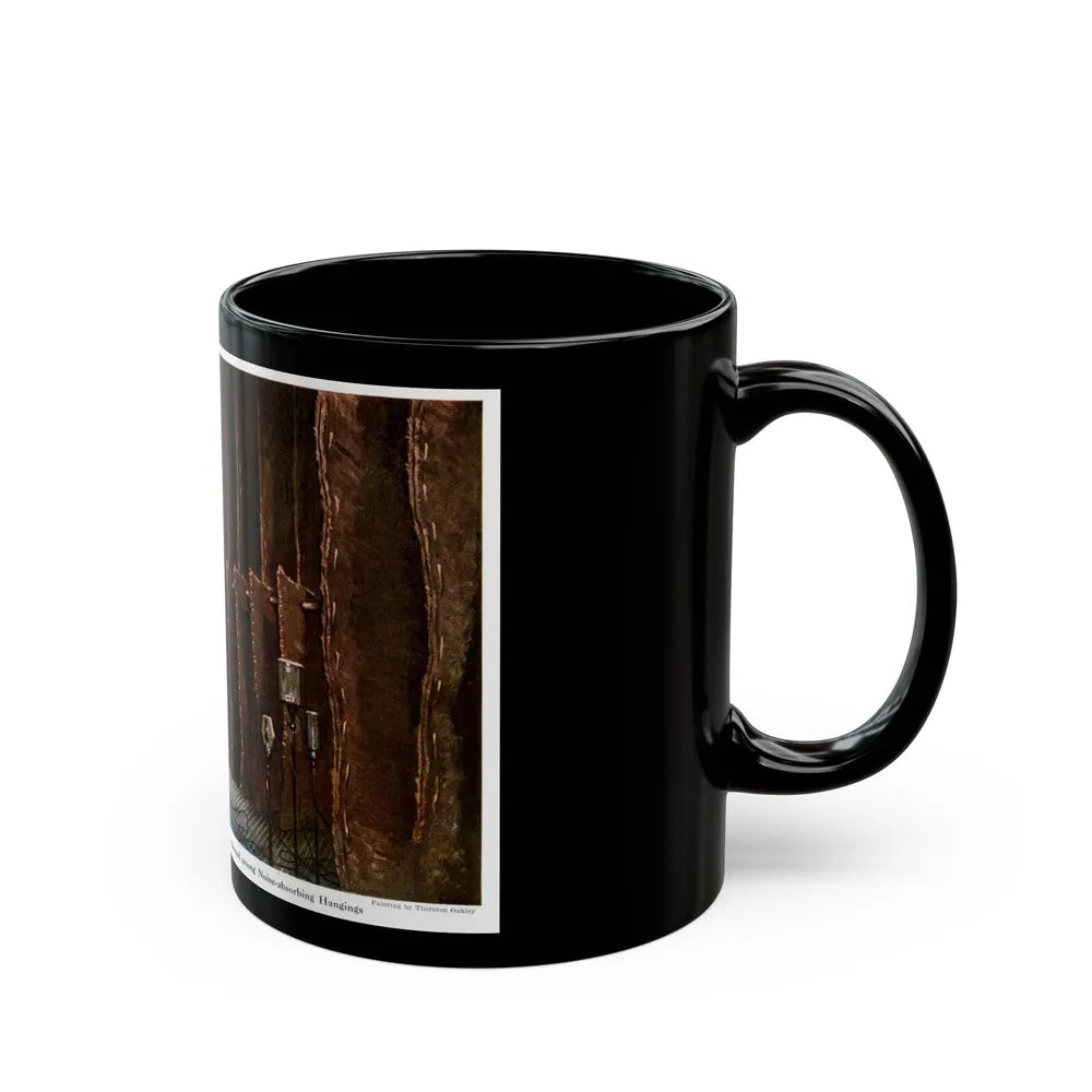 Experimenting With Sound, 1945 - Black Coffee Mug-Go Mug Yourself