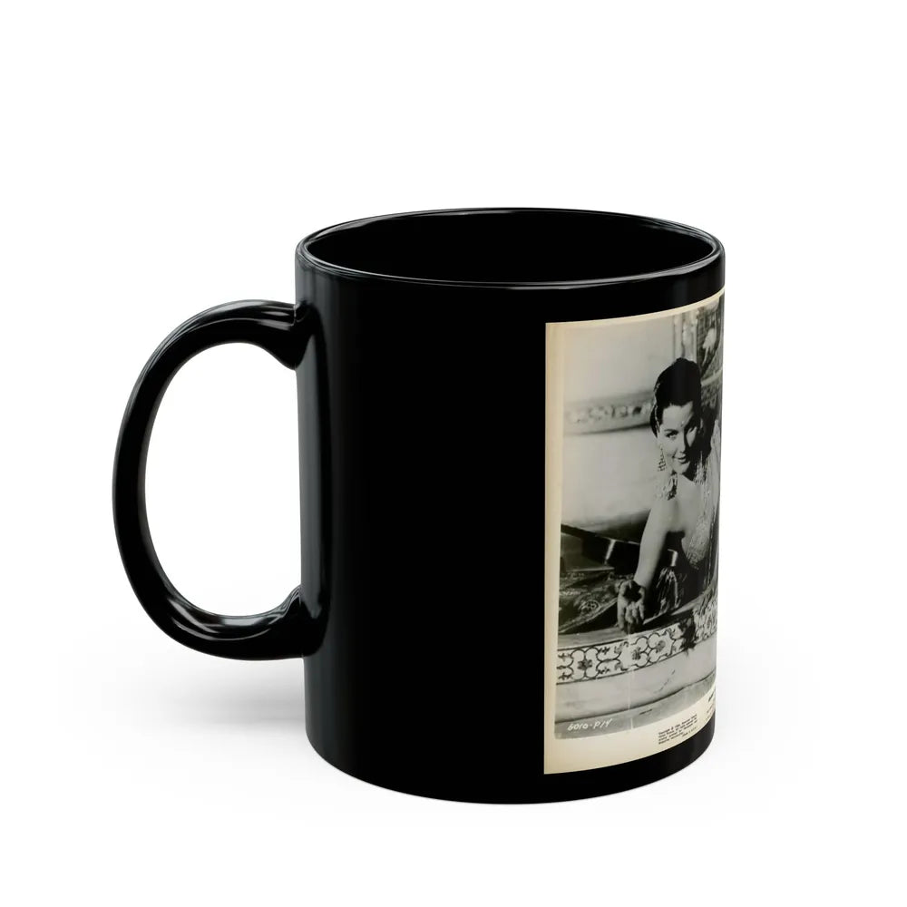 Debra Paget #420 (Vintage Female Icon) Black Coffee Mug-Go Mug Yourself