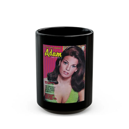 Raquel Welch #232 - Mag. Cover (Vintage Female Icon) Black Coffee Mug-15oz-Go Mug Yourself