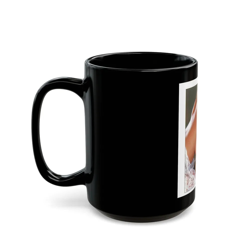 Linda Blair #304 - Celebrity Sleuth Mag. - 1 Page 1 Small Photo (Vintage Female Icon) Black Coffee Mug-Go Mug Yourself