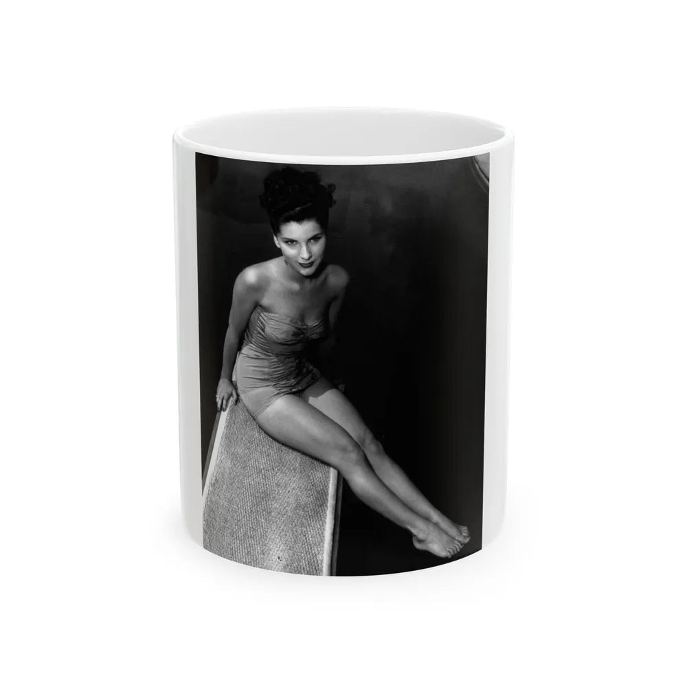 Debra Paget #510 (Vintage Female Icon) White Coffee Mug-11oz-Go Mug Yourself