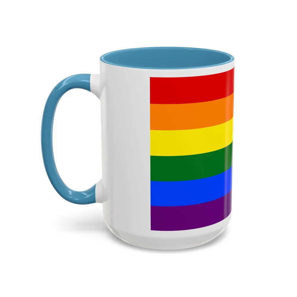 Gay Pride Pride Flag - Accent Coffee Mug-Go Mug Yourself