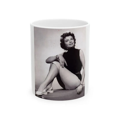 Dorothy Malone #189 (Vintage Female Icon) White Coffee Mug-11oz-Go Mug Yourself