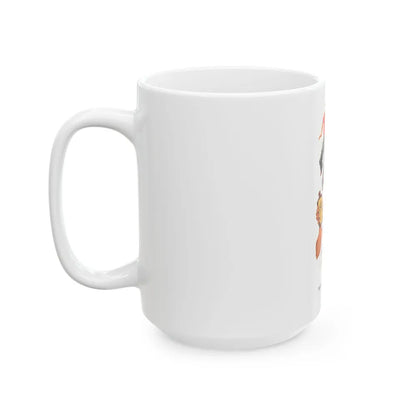 Dividing Claudie's Rich Aunt, Collier's, July 23, 1954 - White Coffee Mug-Go Mug Yourself