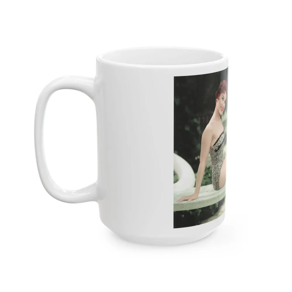 Debra Paget #370 2 (Vintage Female Icon) White Coffee Mug-Go Mug Yourself