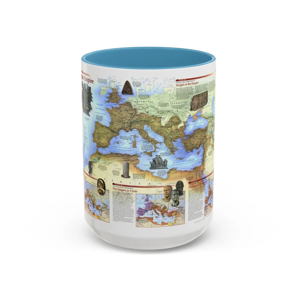 Roman Empire (1997) (Map) Accent Coffee Mug-15oz-Light Blue-Go Mug Yourself