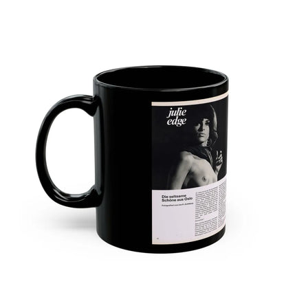 Julie Ege #178 (Vintage Female Icon) Black Coffee Mug-Go Mug Yourself