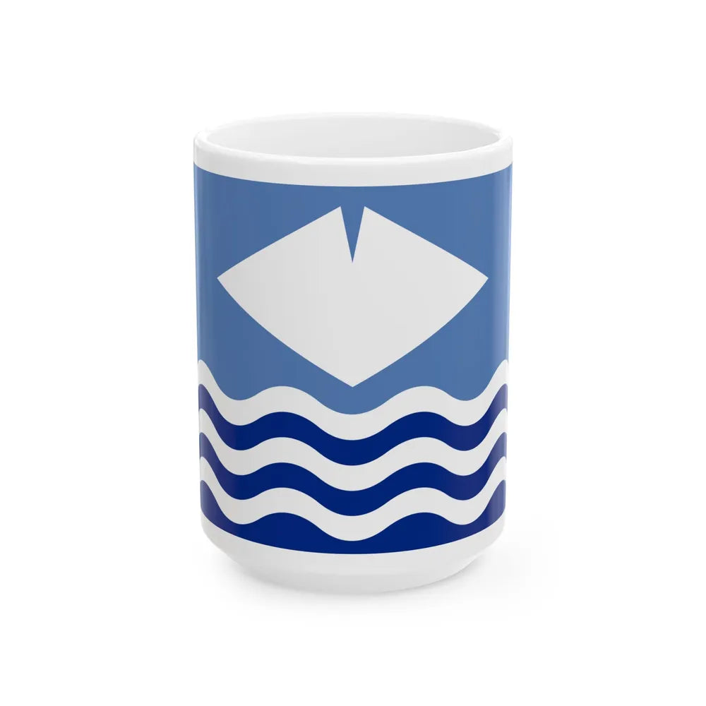 Flag of Isle of Wight UK - White Coffee Mug-15oz-Go Mug Yourself