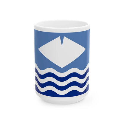 Flag of Isle of Wight UK - White Coffee Mug-15oz-Go Mug Yourself