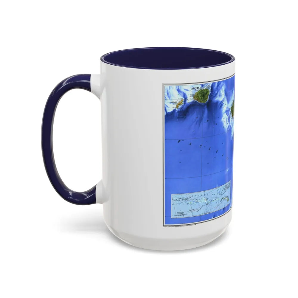 USA - Hawaii (1995) (Map) Accent Coffee Mug-Go Mug Yourself