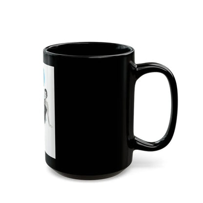 Cole of California ad, Harpers Bazaar, January 1950 - Black Coffee Mug-Go Mug Yourself