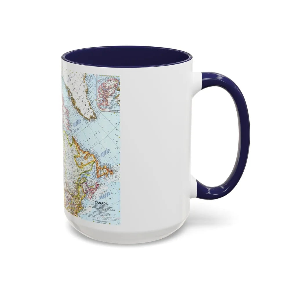 Canada (1961) (Map) Accent Coffee Mug-Go Mug Yourself