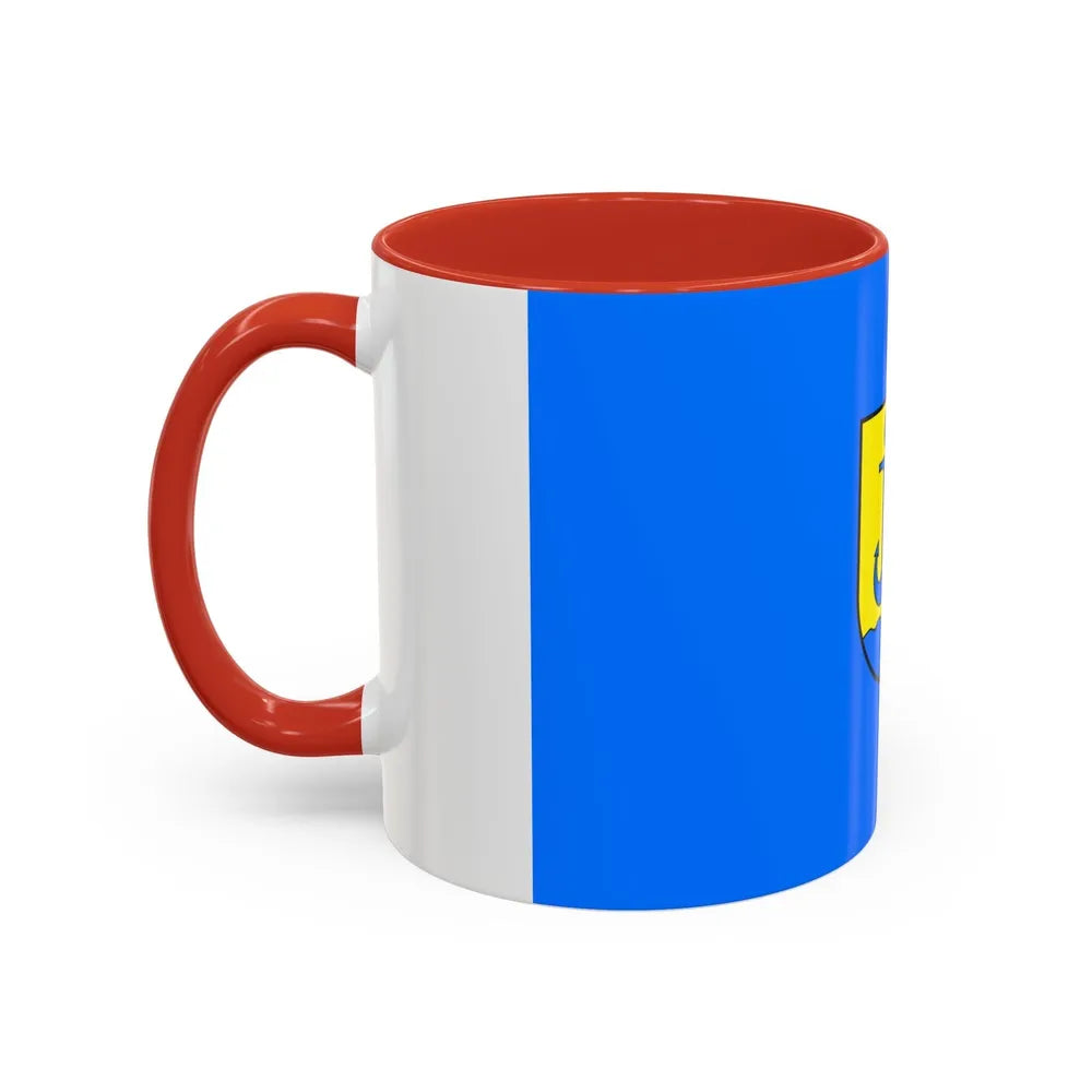 Flag of Jastarnia Poland - Accent Coffee Mug-Go Mug Yourself