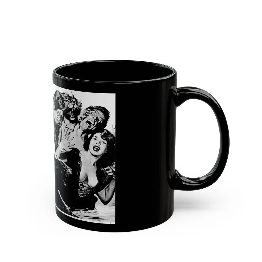 Bloody Teeth of Doom, Real Men, August 1967 - Black Coffee Mug-Go Mug Yourself