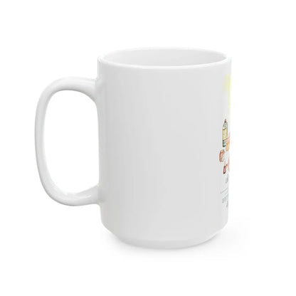 Elizabeth Arden advt, Start Building Beauty, 1948 - White Coffee Mug-Go Mug Yourself