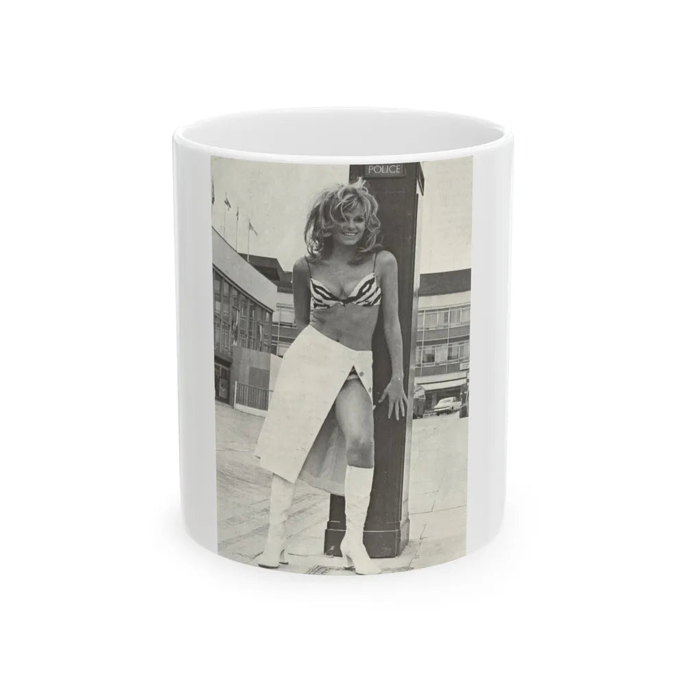 Julie Ege #208 (Vintage Female Icon) White Coffee Mug-11oz-Go Mug Yourself