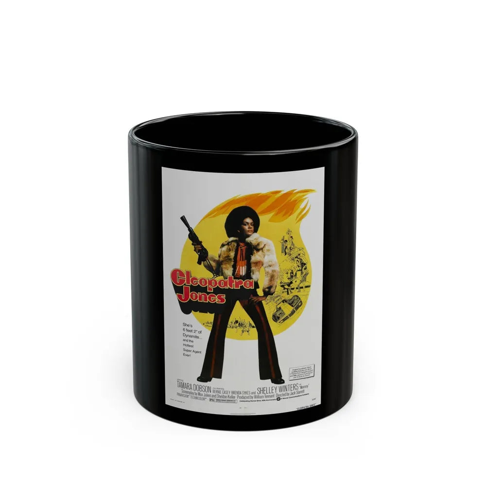 CLEOPATRA JONES 1973 Movie Poster - Black Coffee Mug-11oz-Go Mug Yourself