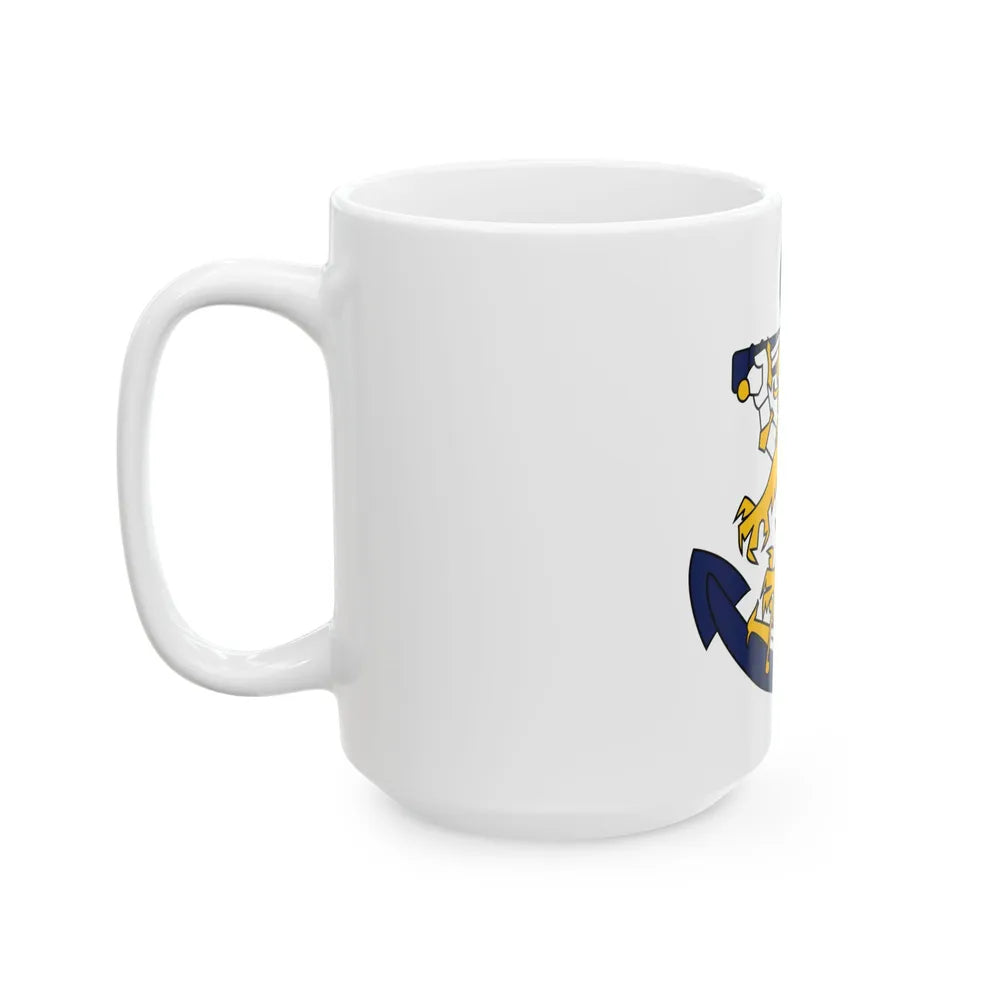 Coat of Arms of Finnish Navy - White Coffee Mug-Go Mug Yourself