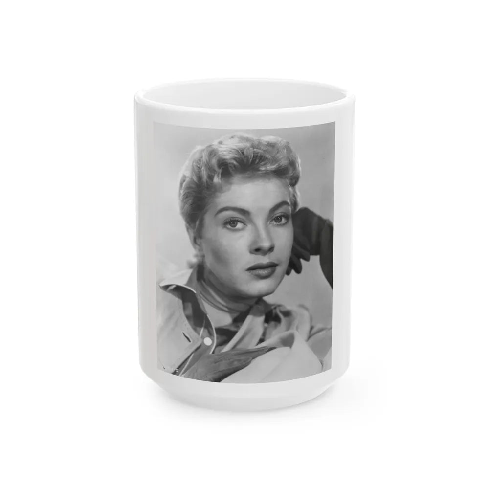 Lori Nelson #173 (Vintage Female Icon) White Coffee Mug-15oz-Go Mug Yourself