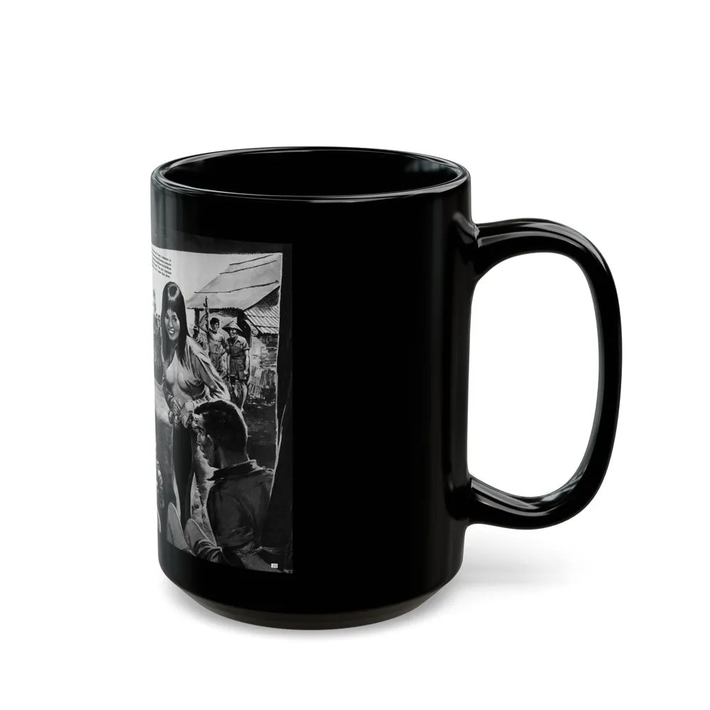 Bait The Viet Nam Trap with a Soft-Skinned Wanton, World of Men - Black Coffee Mug-Go Mug Yourself